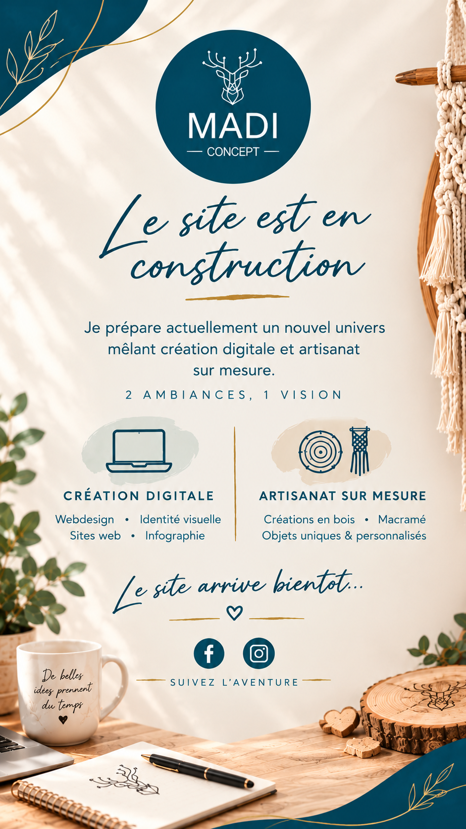 PAGE DE MAINTENANCE EN CONTRUCTION SMARTPHONE